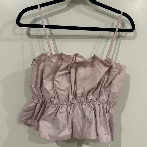 Pink Ruched Sleeveless Top - Picture 2 of 8